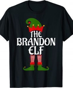 Official Brandon Elf Matching Group Xmas Funny Family Christmas T-Shirt