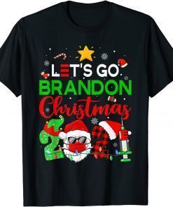 T-Shirt Let's Go Brandon Christmas 2021 Fun Anti Biden Xmas Pajama