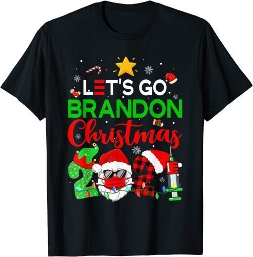 T-Shirt Let's Go Brandon Christmas 2021 Fun Anti Biden Xmas Pajama