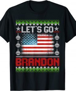 Let's Go Brandon Anti Liberal Ugly Christmas Sweater Gift T-Shirt