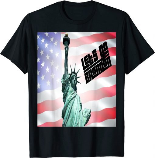 Statue of Liberty with American Flag TShirt