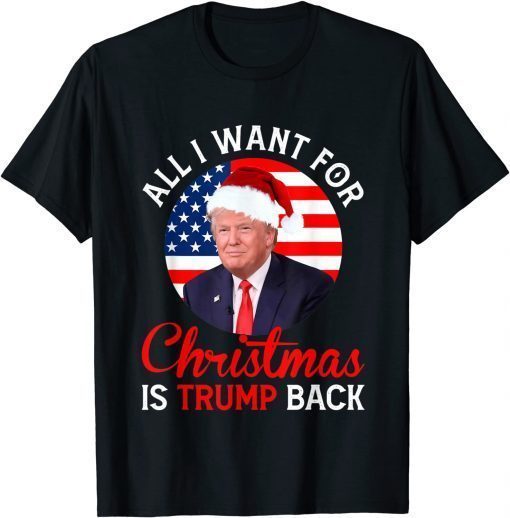 All I Want For Christmas Is Trump Back And New President Gift T-Shirt