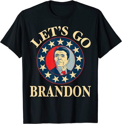 T-Shirt Let's Go Brandon Ronald Reagan Conservative US Flag JB Chant