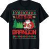 Biden Lets Go Brandon Santa Ugly Christmas Sweater Unisex T-Shirt