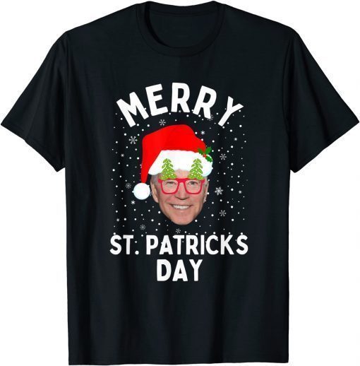 Official President Joe Biden Merry St. Patricks Day Christmas T-Shirt