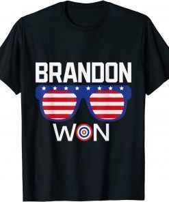 Brandon Won Anti Trump Pro Biden President Funny TShirt