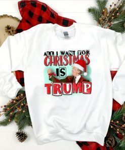 Official All I Want For Christmas Is Trump Xmas Gift Tee Shirt