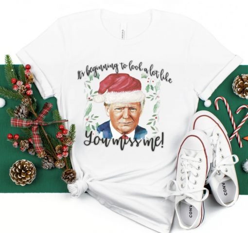 Trump Christmas It's Begining to Look A Lot Like you Miss Me Gift TShirt