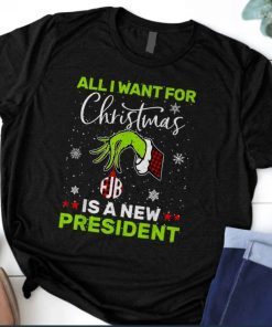 Funny All I Want For A Christmas Is A New President , Funny Political TShirt