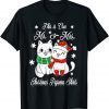 This is our Mr. and Mrs. Christmas Pajama Cat Lover Shirts