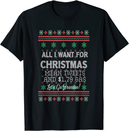 Funny Trump Christmas Biden Ugly Christmas Sweater Funny Political T-Shirt