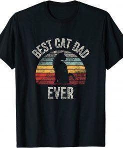 Official Best Cat Dad Ever Cats Lovers T-Shirt