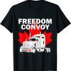 Canada Freedom Convoy 2022 Canadian Truckers Support Official TShirt
