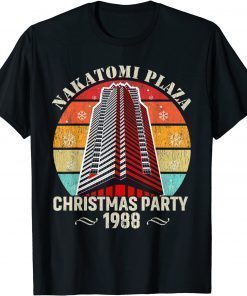 Tee Shirts Retro Funny Nakatomi Plaza Christmas Party 1988 Xmas Holiday