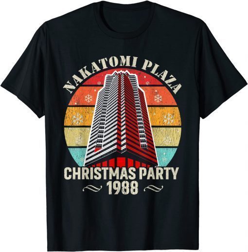 Tee Shirts Retro Funny Nakatomi Plaza Christmas Party 1988 Xmas Holiday