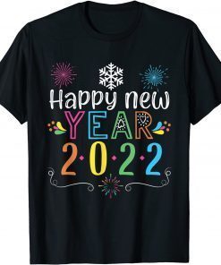 Happy new year 2022 New Years Eve Party Supplies Tee Shirts