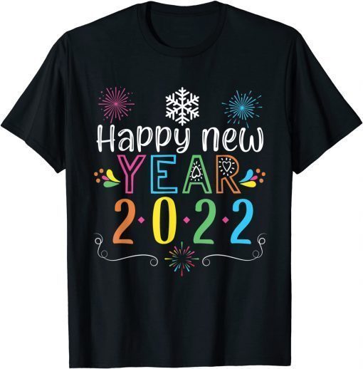 Happy new year 2022 New Years Eve Party Supplies Tee Shirts