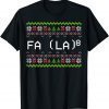 Fa La 8 Funny Christmas Santa Math Teacher Xmas Gift TShirt