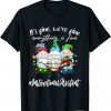Everything is Fine Instructional Assistant Cute Gnome Crew T-Shirt