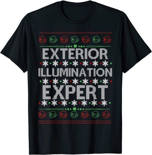 2022 Exterior Illumination Expert Christmas Light Decorator Unisex T-Shirt