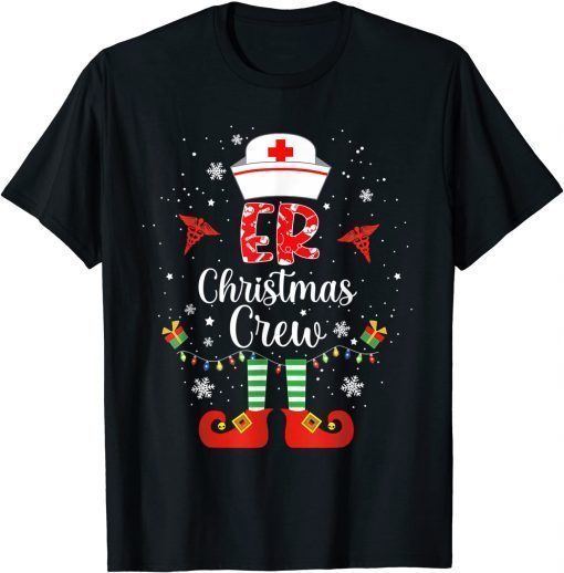 ER Christmas Nurse Crew Family Group Nursing Xmas Pajama Gift TShirt