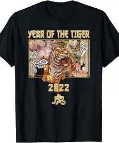 Funny Year of the Tiger Chinese Zodiac the Lunar New Year 2022 T-Shirt