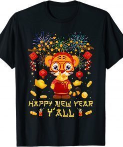 Classic Happy New Year 2022 Year Of The Tiger New Years Eve Party TShirt