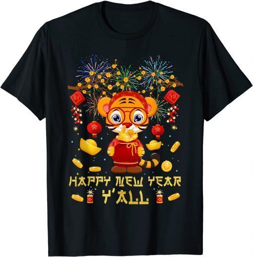 Classic Happy New Year 2022 Year Of The Tiger New Years Eve Party TShirt