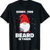 TShirt Mens Sorry This Beard is Taken Christmas Gnome Beard