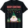 Classic Merry Christmas Pug Gift Tee Shirts