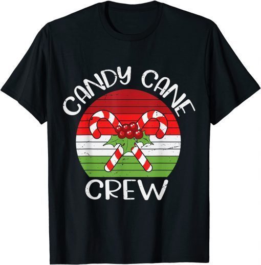 Candy Lover christmas Candy Cane Crew Funny X-mas Tee Shirts