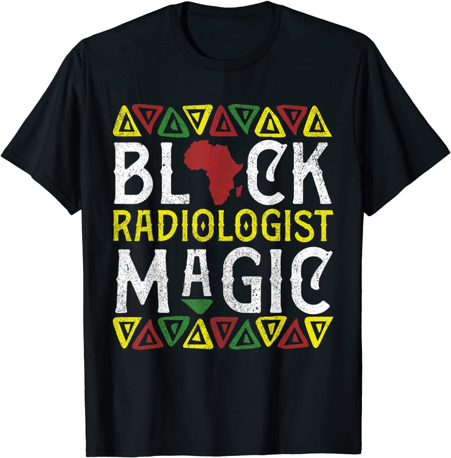 Funny Afro Black Radiologist Magic Apparel, African Radiology Tech T-Shirt