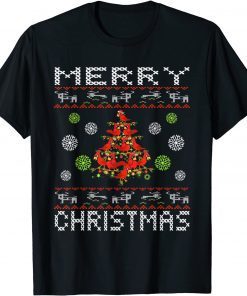 T-Shirt Cardinal Birds Christmas Tree Boon Funny Christmas Cardinal