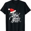 T-Shirt Happy New Year White 2022 Christmas Xmas Gift