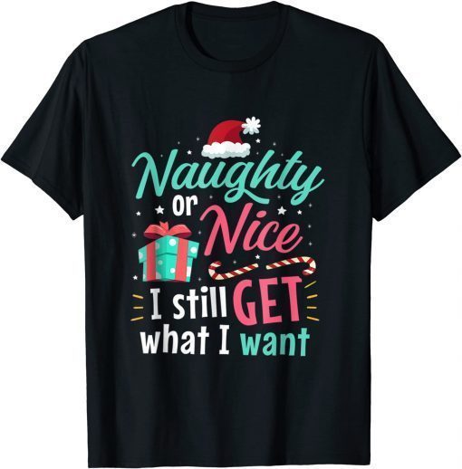 Naughty or Nice List Christmas Stocking Stuffer Gifts Tee Shirts