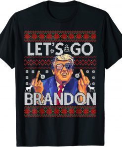 2022 Let's Go Branson Brandon Trump Ugly Christmas Sweater Funny T-Shirt