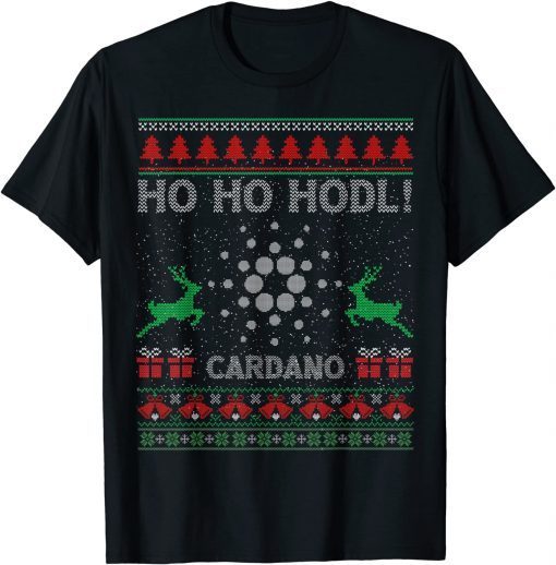 T-Shirt Ugly Sweater Christmas Cardano ADA Coin HODL Crypto Token 2022