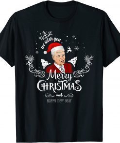 T-Shirt Santa Joe Biden Merry 4th Of July Ugly Christmas Xmas