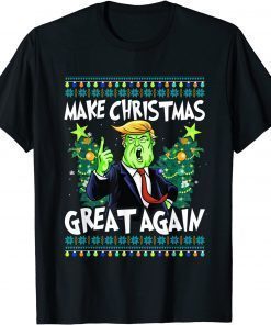 Funny Make Christmas Great Again ELF Trump Christmas T-Shirt