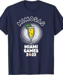 Official Mimosas Miami Games Ano Nuevo 2022 T-Shirt