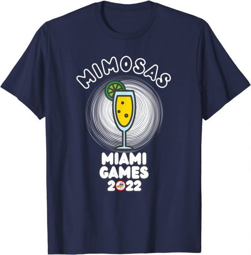 Official Mimosas Miami Games Ano Nuevo 2022 T-Shirt