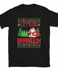 Biden Funny Lets Go Brandon Santa Ugly Christmas 2022 T-Shirt