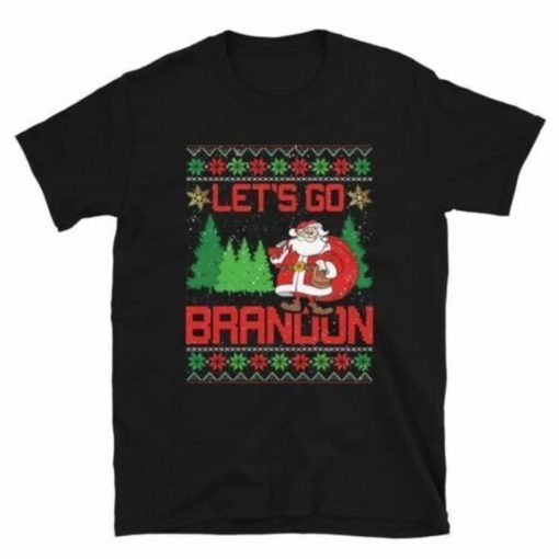 Biden Funny Lets Go Brandon Santa Ugly Christmas 2022 T-Shirt