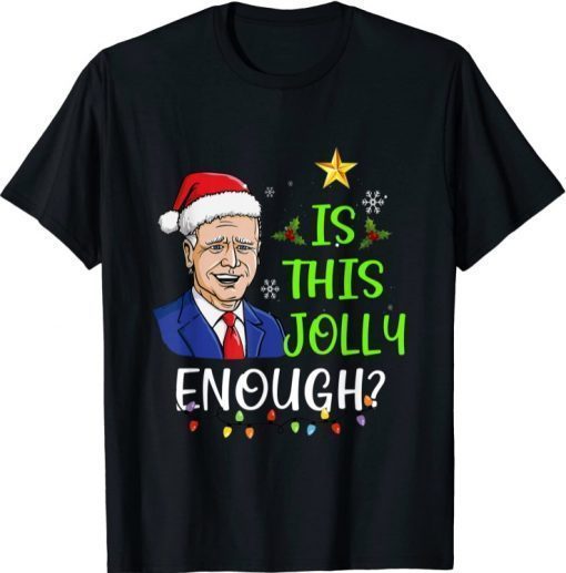 Funny Is This Jolly Enough Lets Go Branson Brandon Christmas T-Shirt