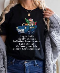 Jingle Joe Biden Funny Santa Trump Ugly Christmas TShirt