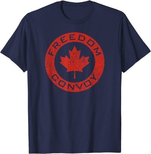 FREEDOM CONVOY 2022 CANADIAN MAPLE LEAF TRUCKER FUNNY TEES SHIRTS