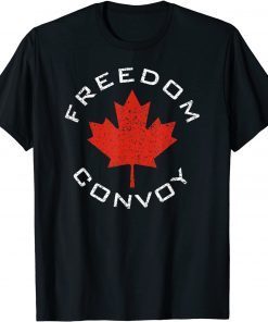 CLASSIC FREEDOM CONVOY 2022 CANADIAN TRUCKER TEES MAPLE LEAF T-Shirt