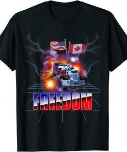 Storm Truck American USA Canada Flag Freedom Convoy Trucker Shirt