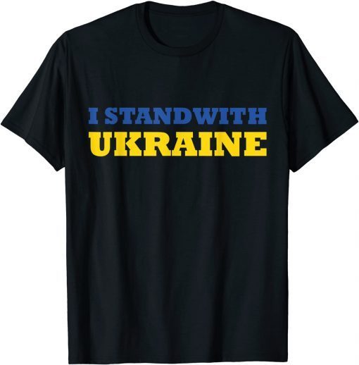 Official I stand with Ukraine I Support Ukraine Ukrainian Flag lover T-Shirt