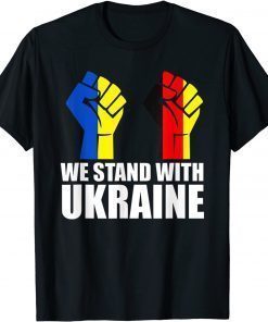 T-Shirt Puck Futin Funny Stand With Ukraine Ukrainian Lover Support